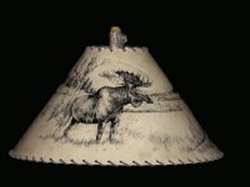 Moose lamp shade